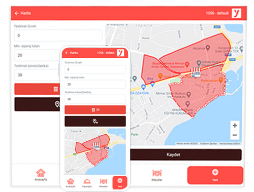 Teslimat Bölgesi Ayarları