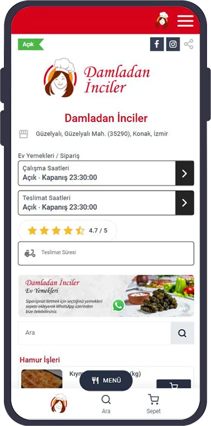 Yemekhane sipariş sistemi