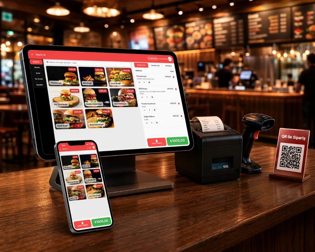 Counter POS ordering station