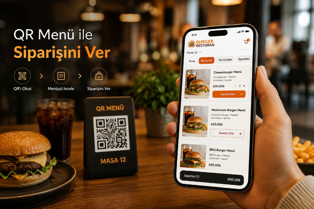 QR menu table ordering visual
