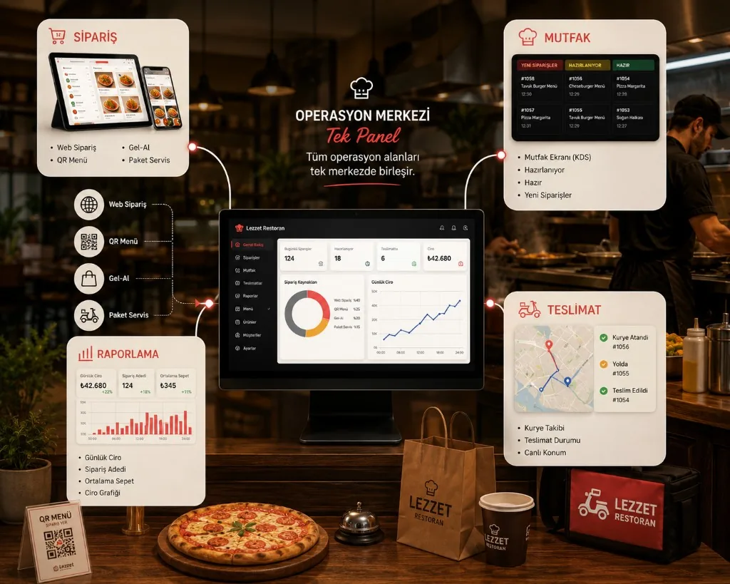 Restaurant operations managed from one hub